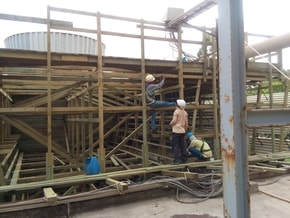 WOOD STRUCTURE FOR COOLING TOWER